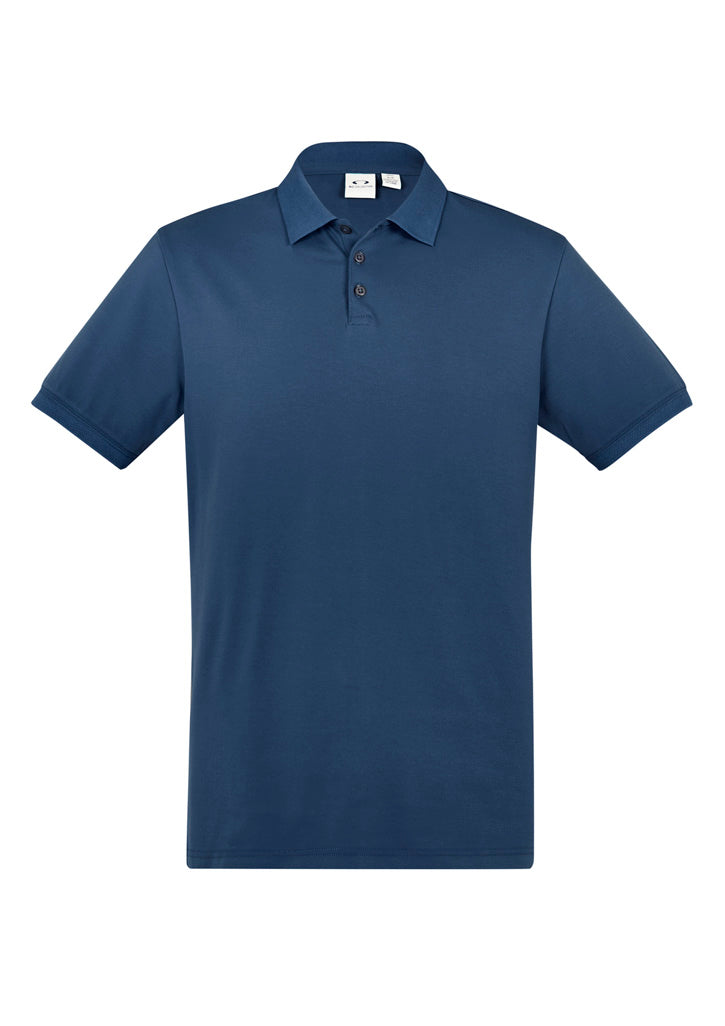 P105MS - Biz Collection - Men's City Polo - 95% Cotton rich - 190gsm | Mineral Blue