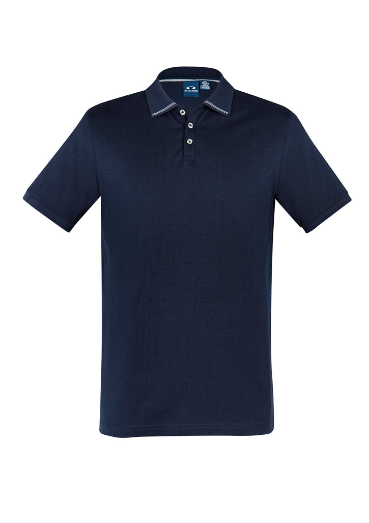 P106MS - Biz Collection - Mens Aston Polo | Navy/Silver Grey