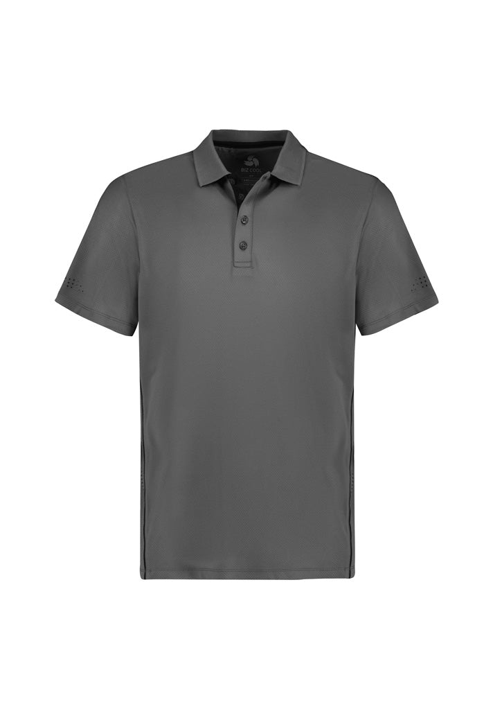 P200MS - Biz Collection - Balance Mens Polo | Ash/Black