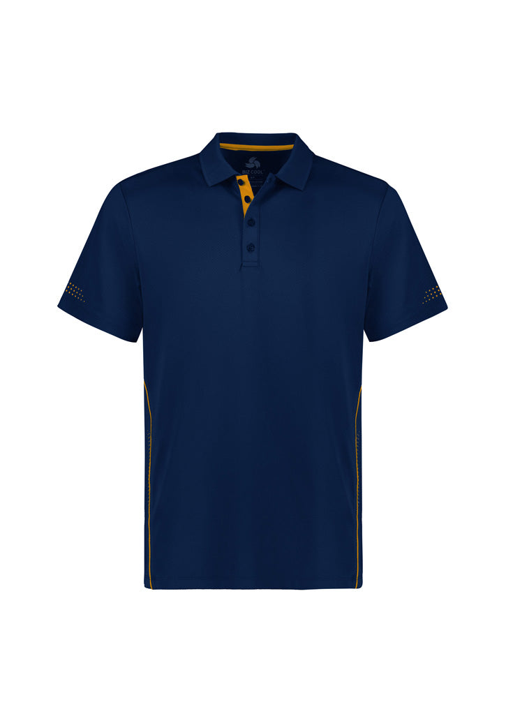 P200MS - Biz Collection - Balance Mens Polo | Navy/Gold