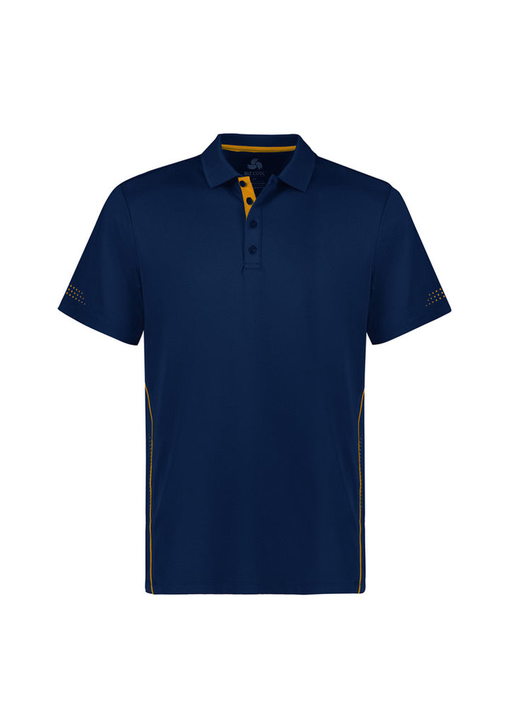 P200MS - Biz Collection - Balance Mens Polo | Navy/Gold