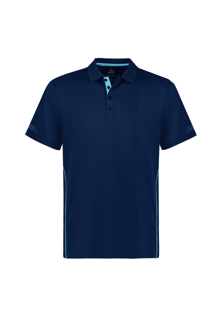 P200MS - Biz Collection - Balance Mens Polo | Navy/Sky