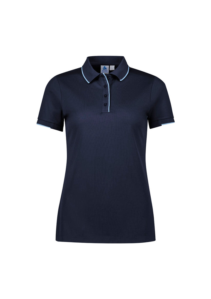 P313LS - Biz Collection - Focus Womens Polo | Navy/Sky