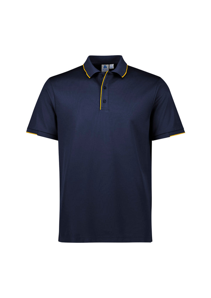 P313MS - Biz Collection - Focus Mens Polo | Navy/Gold