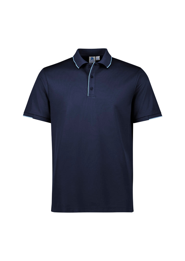P313MS - Biz Collection - Focus Mens Polo | Navy/Sky