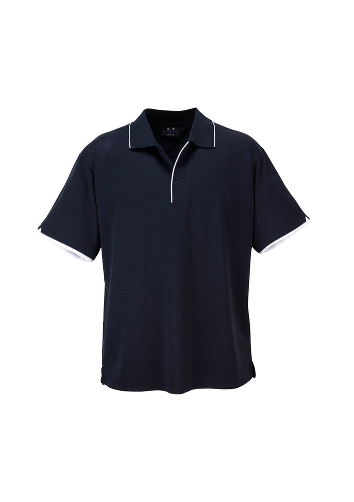 P3200 - Biz Collection - Mens Elite Short Sleeve Polo | Navy/White