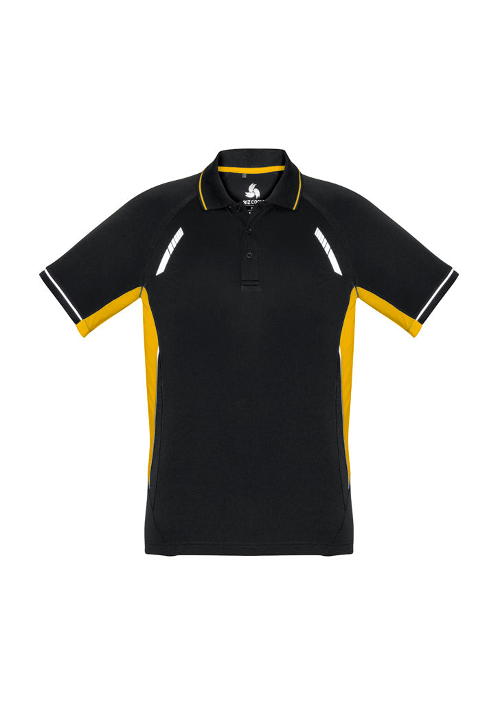 P700MS - Biz Collection - Renegade Polo - BizCool Micro Polyester | Black/Gold/Silver