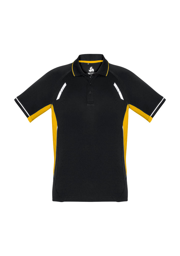 P700MS - Biz Collection - Renegade Polo - BizCool Micro Polyester | Black/Gold/Silver