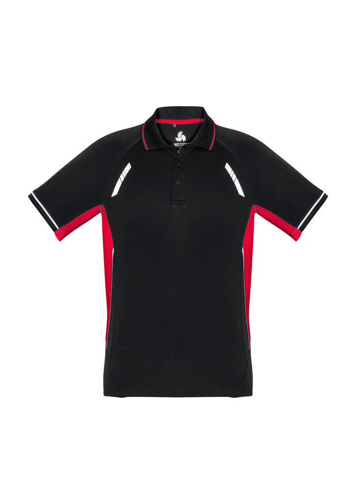 P700MS - Biz Collection - Renegade Polo - BizCool Micro Polyester | Black/Red/Silver