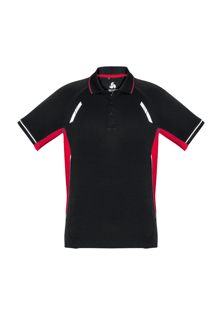 P700MS - Biz Collection - Renegade Polo - BizCool Micro Polyester | Black/Red/Silver