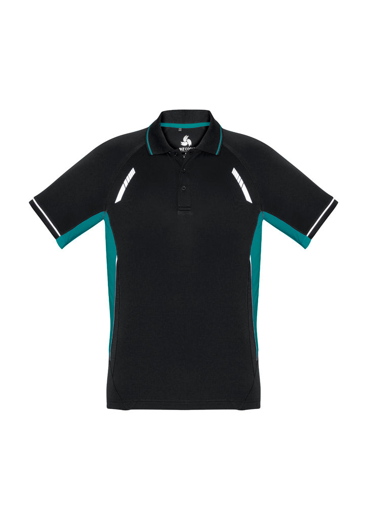P700MS - Biz Collection - Renegade Polo - BizCool Micro Polyester | Black/Teal/Silver