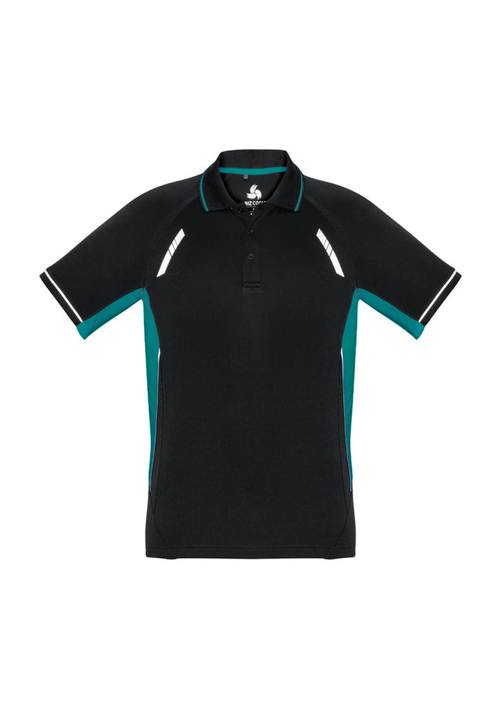 P700MS - Biz Collection - Renegade Polo - BizCool Micro Polyester | Black/Teal/Silver