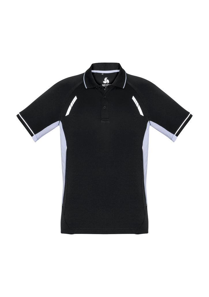 P700MS - Biz Collection - Renegade Polo - BizCool Micro Polyester | Black/White/Silver