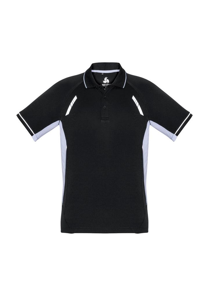 P700MS - Biz Collection - Renegade Polo - BizCool Micro Polyester | Black/White/Silver