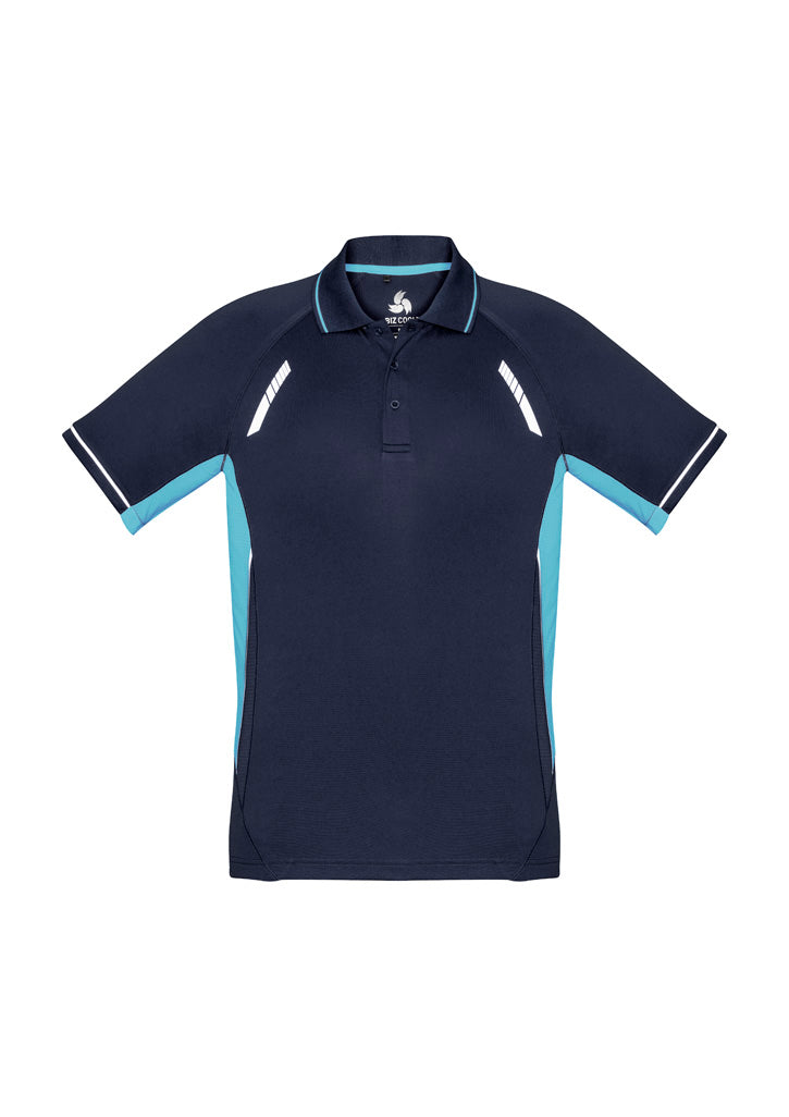 P700MS - Biz Collection - Renegade Polo - BizCool Micro Polyester | Navy/Sky/Silver