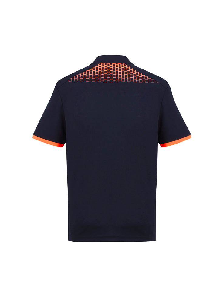 P900MS - Fashion Biz - Galaxy Polo - Men's - Fluoro trims.
