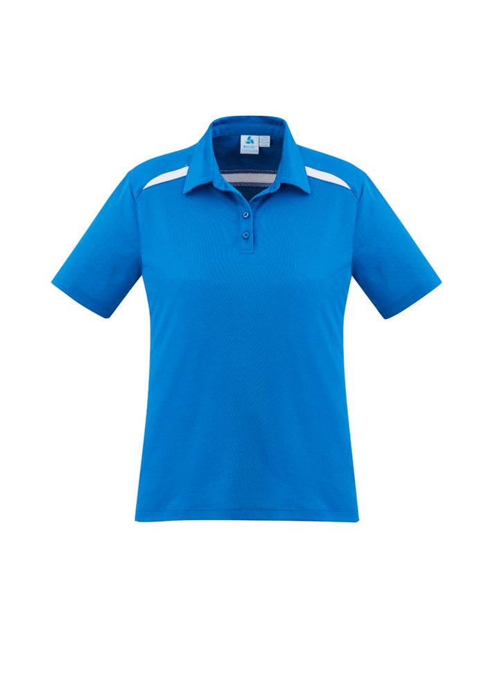 P901LS - Biz Collection - Womens Sonar Short Sleeve Polo | Royal/White
