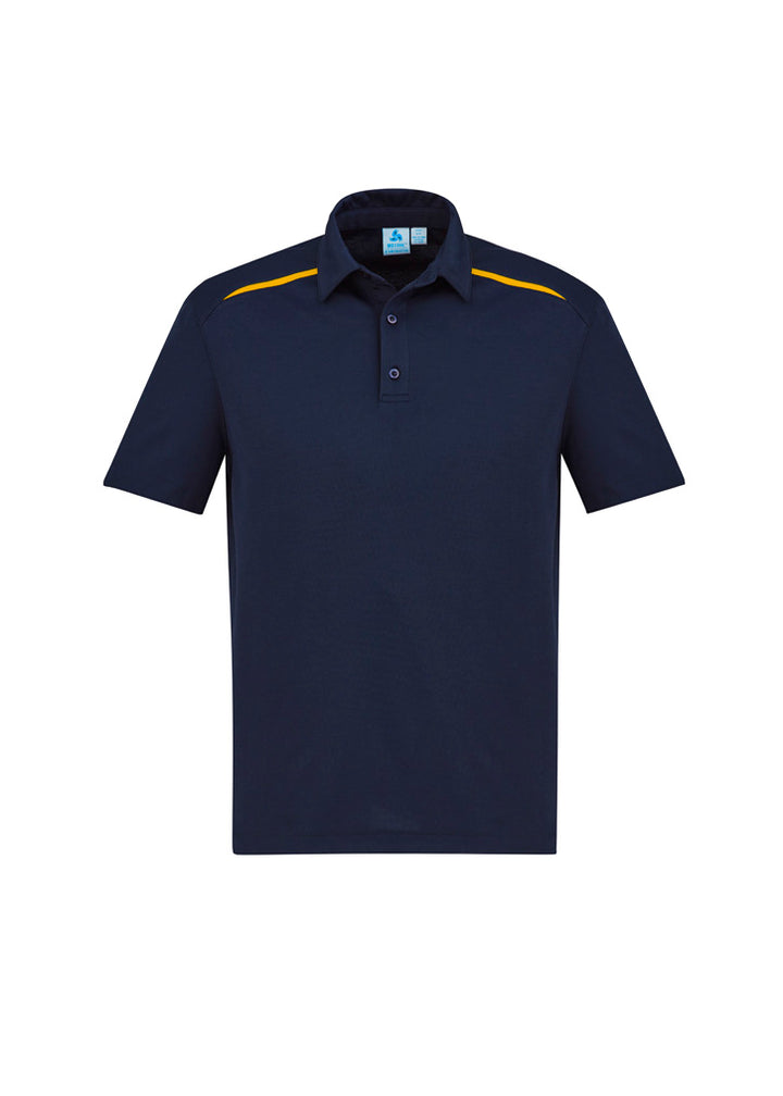P901MS - Biz Collection - Mens Sonar Short Sleeve Polo | Navy/Gold