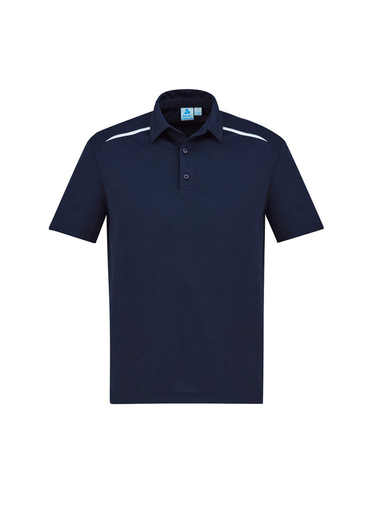 P901MS - Biz Collection - Mens Sonar Short Sleeve Polo | Navy/White