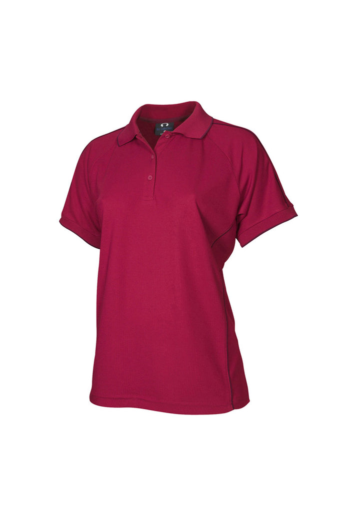 P9925 - Biz Collection - Womens Resort Short Sleeve Polo | Cherry/Maroon