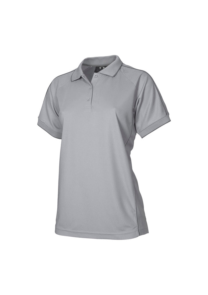 P9925 - Biz Collection - Womens Resort Short Sleeve Polo | Grey/Charcoal