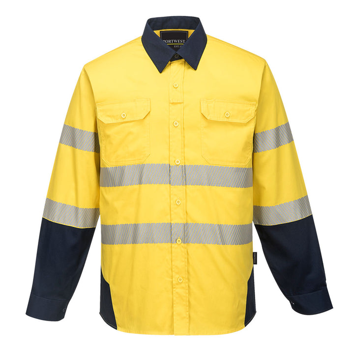 PW372 - Portwest - Hi-Vis Lightweight PW3 Long sleeve Shirt (Day/Night)