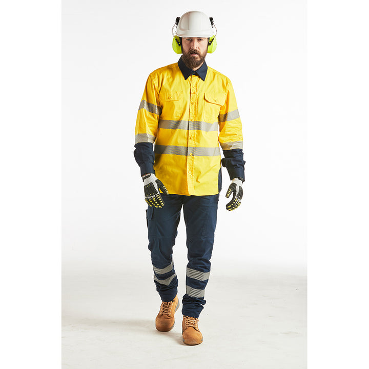 PW372 - Portwest - Hi-Vis Lightweight PW3 Long sleeve Shirt (Day/Night)