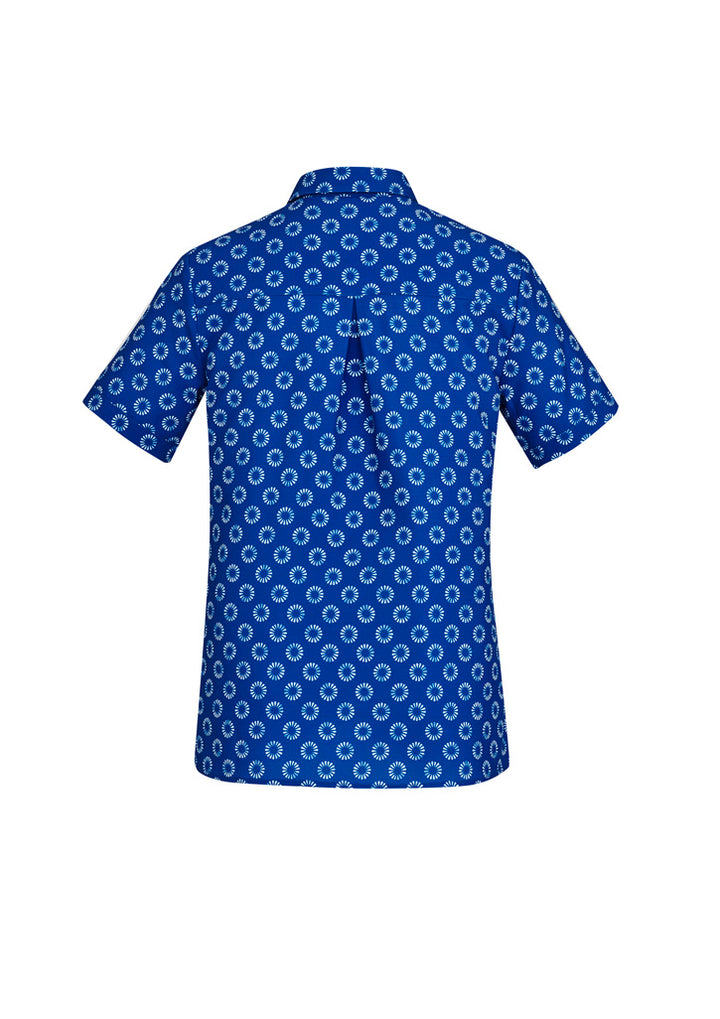 CS948LS - Biz Care - Womens Florence Daisy Print Short Sleeve Shirt