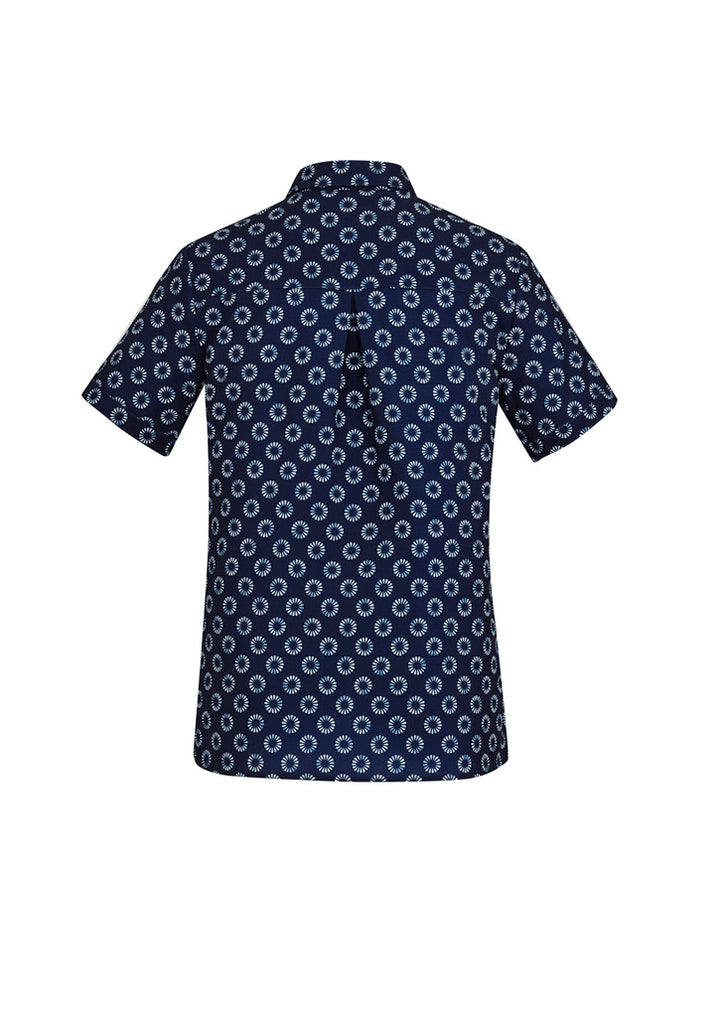 CS948LS - Biz Care - Womens Florence Daisy Print Short Sleeve Shirt