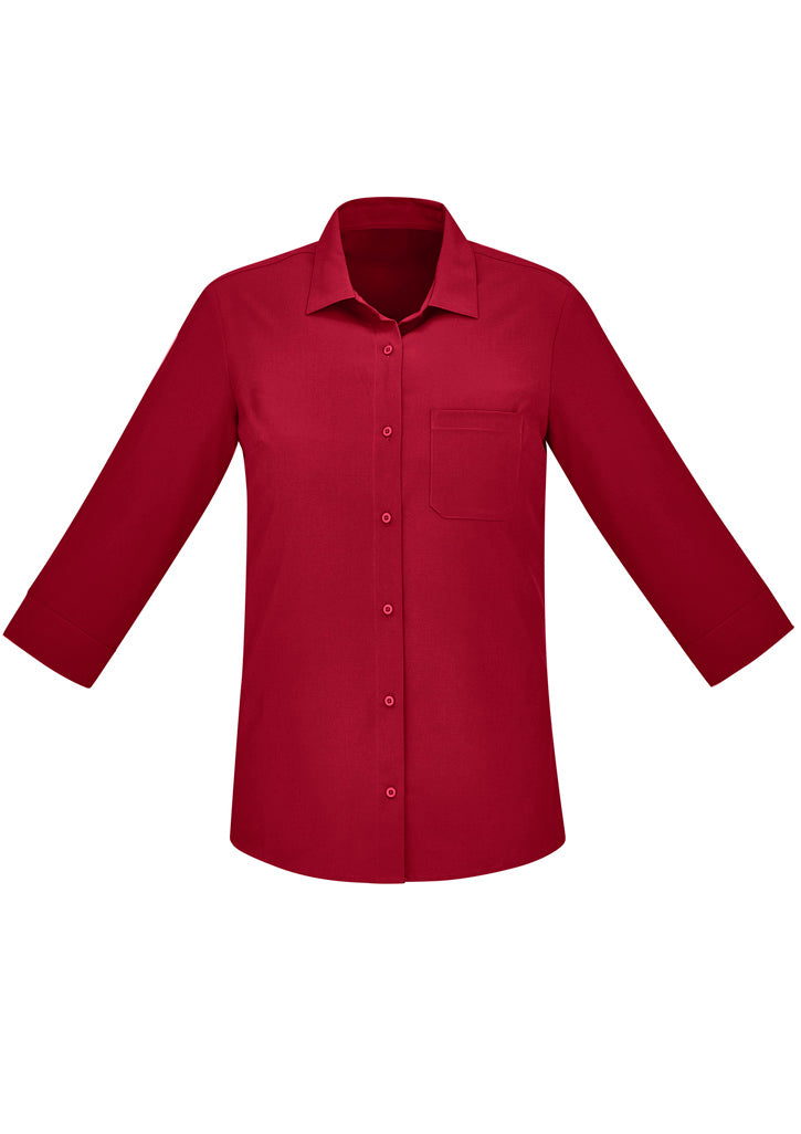 CS951LT - Biz Care - Womens Florence Plain 3/4 Sleeve Shirt