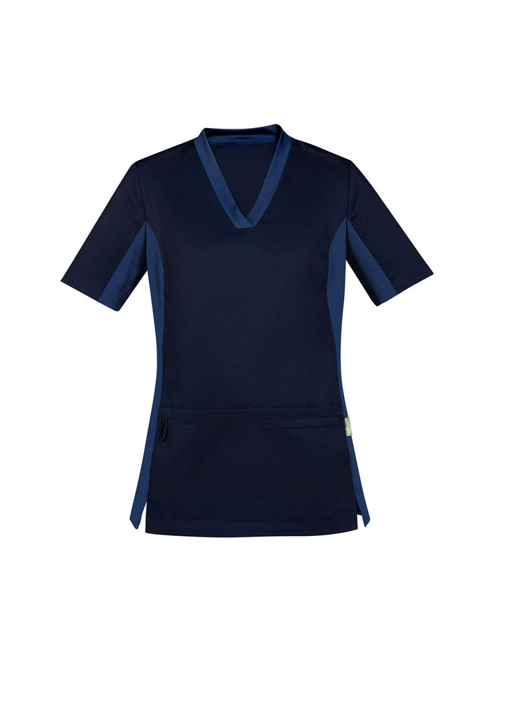 CST043LS - Biz Care - Womens Riley Stretch Scrub Top