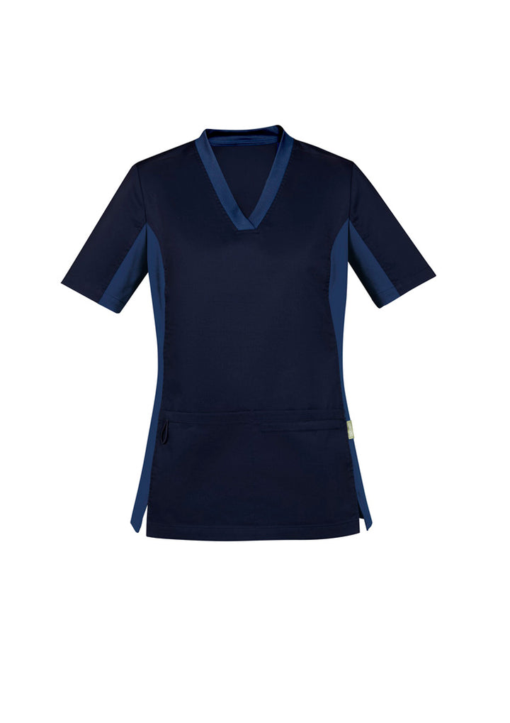 CST043LS - Biz Care - Womens Riley Stretch Scrub Top
