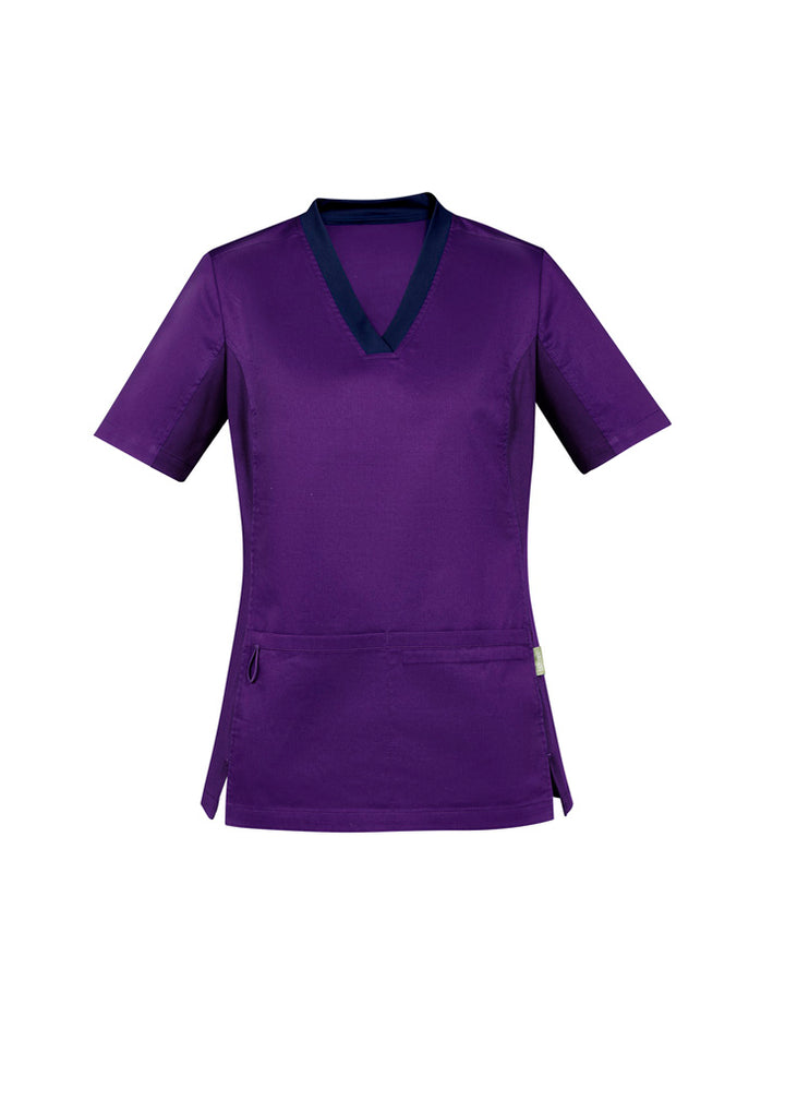 CST043LS - Biz Care - Womens Riley Stretch Scrub Top