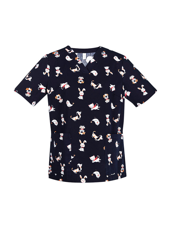 CST147LS - Biz Care - Best Friends Womens Scrub Top