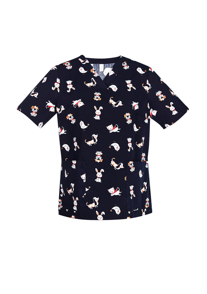 CST147LS - Biz Care - Best Friends Womens Scrub Top