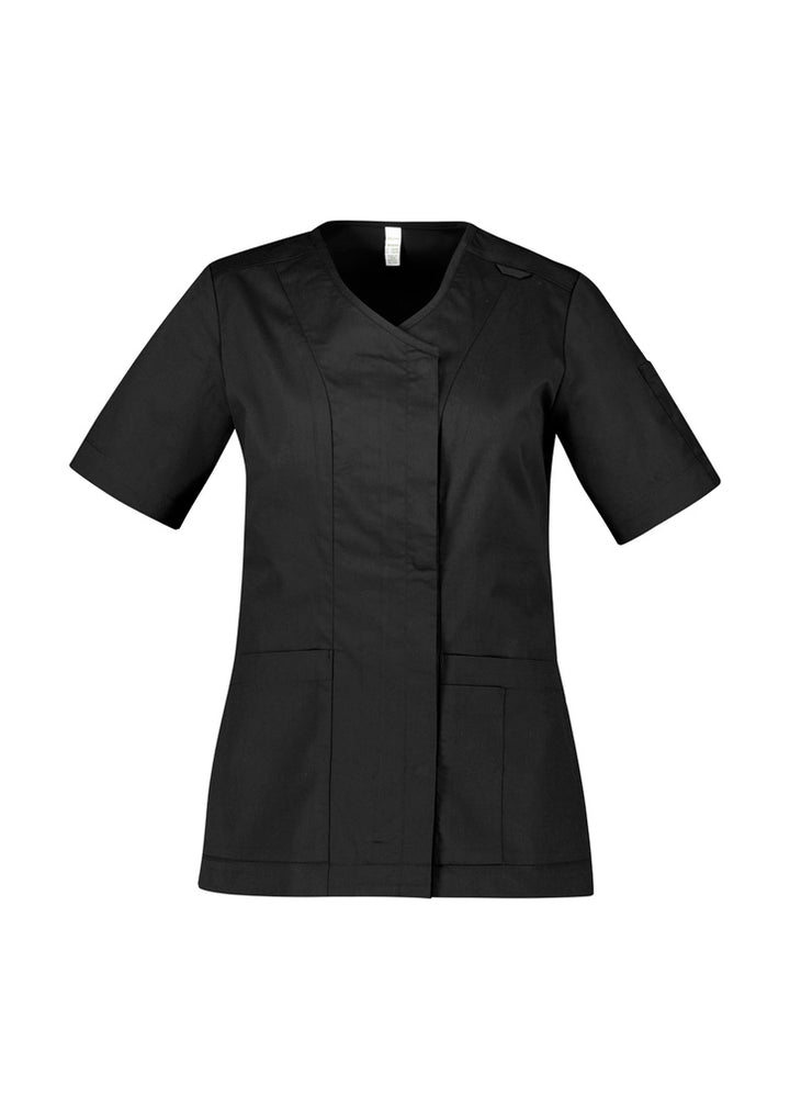 CST240LS - Biz Care - Womens Parks Zip Front Crossover Scrub Top