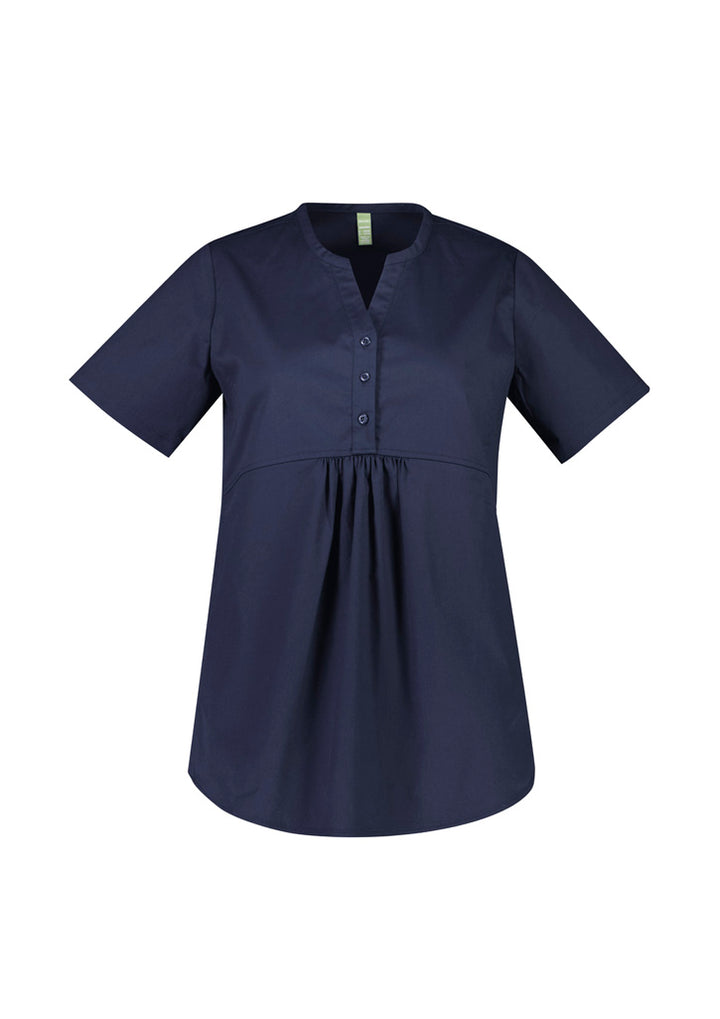 CST243LS - Biz Care - Womens Rose Tunic Scrub Top
