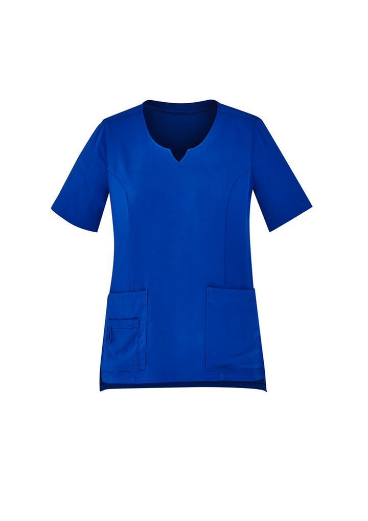 CST942LS - Biz Care - Avery Womens Tailored Fit Round Neck Scrub Top