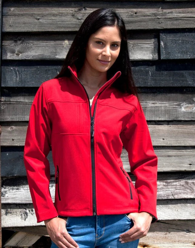 R121F - Result - Ladies’ Classic Softshell Jacket – Scarlet Workwear