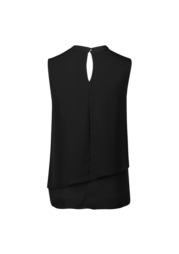 RB260LN - Biz Corporates - Womens Seville Sleeveless Layered Blouse