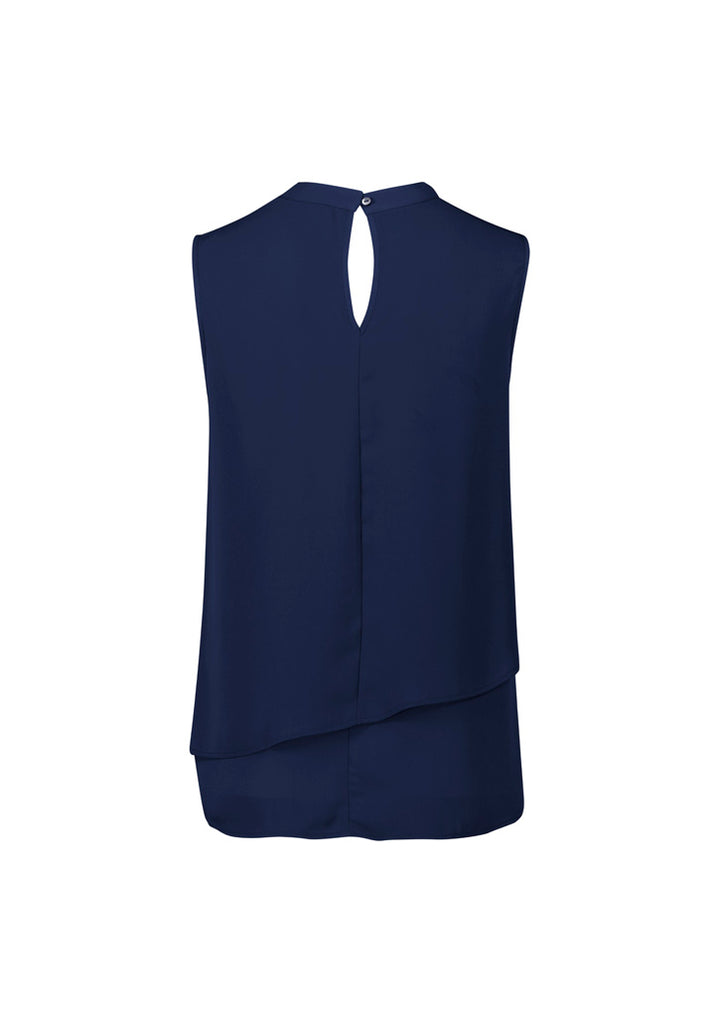 RB260LN - Biz Corporates - Womens Seville Sleeveless Layered Blouse