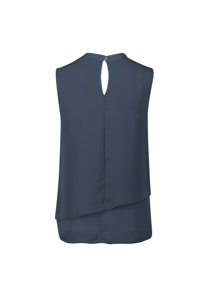RB260LN - Biz Corporates - Womens Seville Sleeveless Layered Blouse