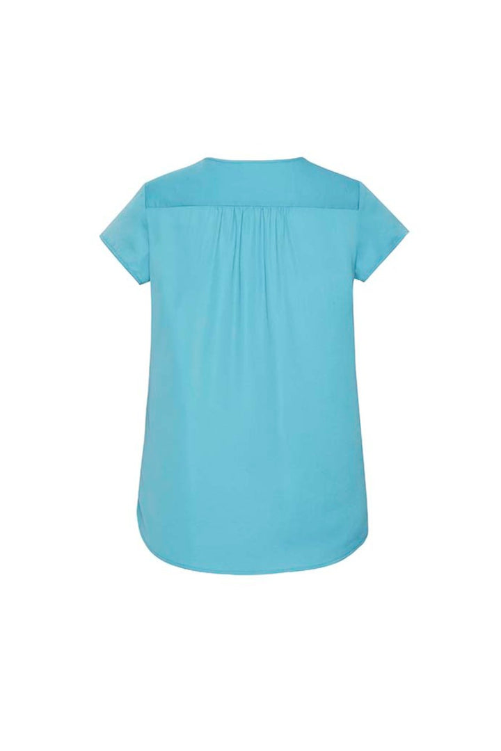 RB967LS - Biz Corporates - Kayla Womens V-neck Pleat Blouse