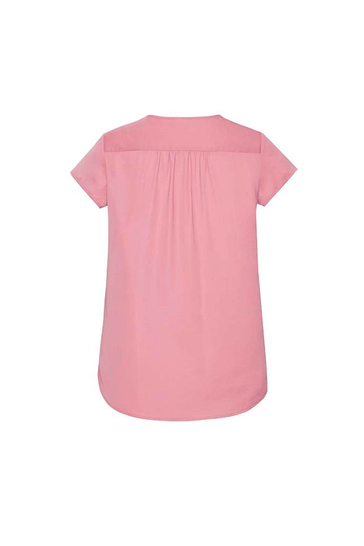 RB967LS - Biz Corporates - Kayla Womens V-neck Pleat Blouse