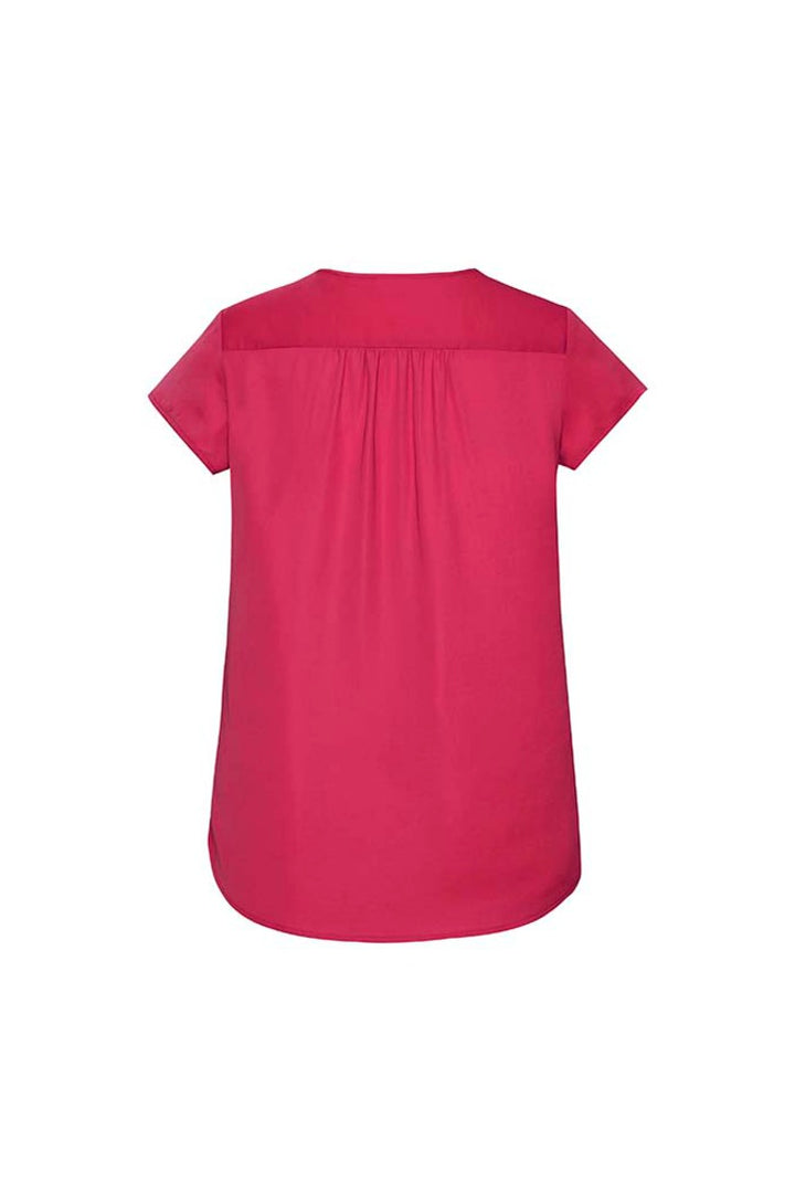 RB967LS - Biz Corporates - Kayla Womens V-neck Pleat Blouse