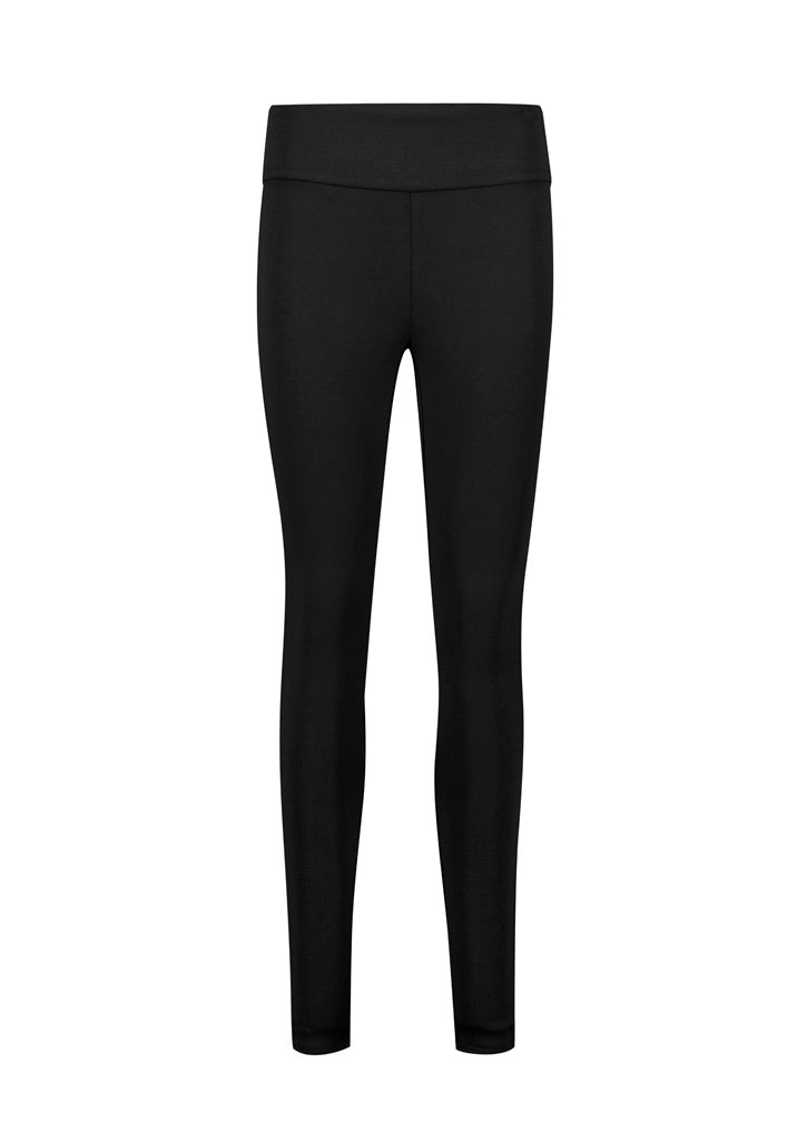 RGP303L - Biz Corporates - Scuba Ponte Womens High-rise Corporate Legging | Black