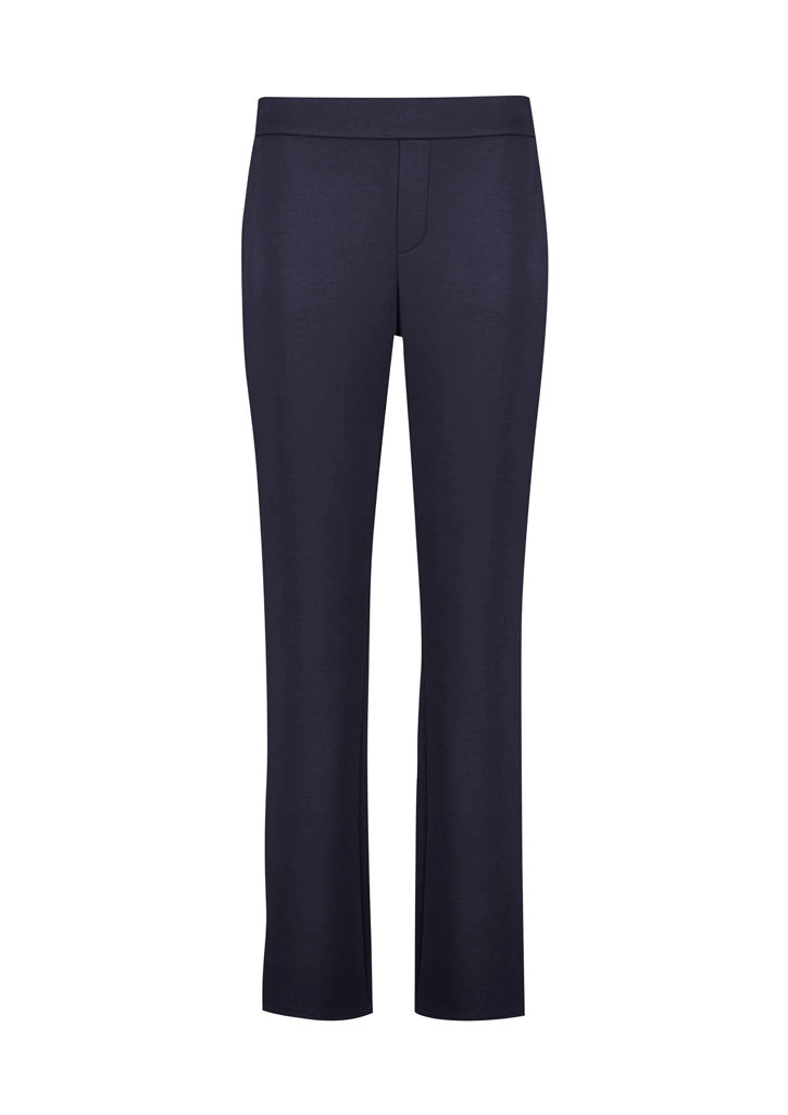 RGP304L - Biz Corporates - Scuba Ponte Womens Mid-rise Pull on Pant | Navy