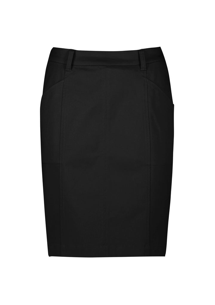 RGS264L - Biz Corporates - Womens Mid Waist Stretch Chino Skirt