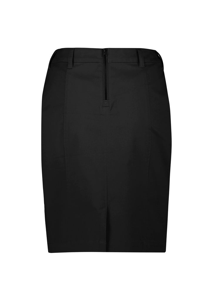 RGS264L - Biz Corporates - Womens Mid Waist Stretch Chino Skirt