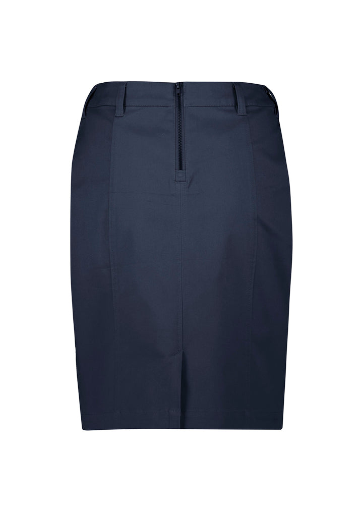 RGS264L - Biz Corporates - Womens Mid Waist Stretch Chino Skirt